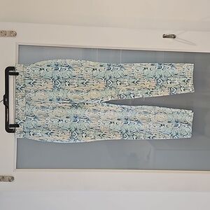 Snake print skinny pants